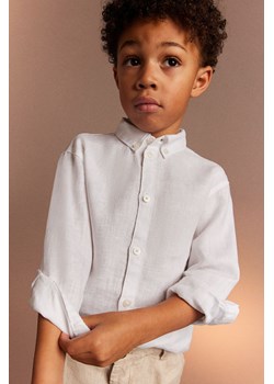 H & M - Lniana koszula - Biały ze sklepu H&M w kategorii Koszule chłopięce - zdjęcie 169853113