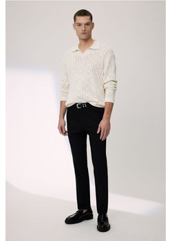 H & M - Spodnie z kantami Regular Fit - Czarny ze sklepu H&M w kategorii Spodnie męskie - zdjęcie 169853210