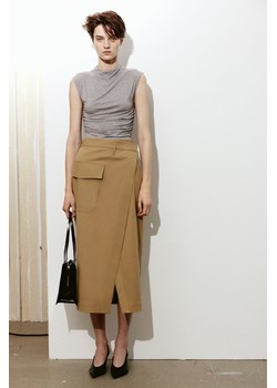 H & M - Krótki top z półgolfem - Szary ze sklepu H&M w kategorii Bluzki damskie - zdjęcie 169853264