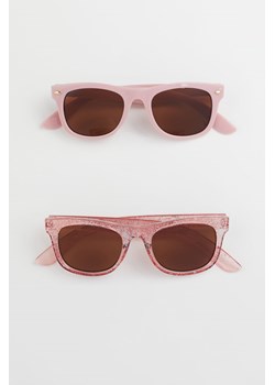 H & M - Okulary przeciwsłoneczne 2-pak - Różowy ze sklepu H&M w kategorii Okulary przeciwsłoneczne dziecięce - zdjęcie 169853320