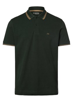 Selected Męska koszulka polo - SLHDante Mężczyźni Bawełna jodłowy jednolity ze sklepu vangraaf w kategorii T-shirty męskie - zdjęcie 169854932