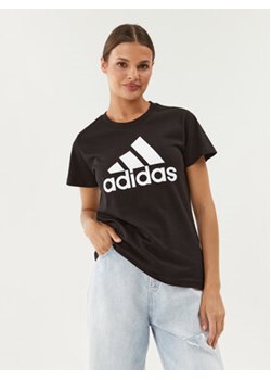adidas T-Shirt Essentials Logo GL0722 Czarny Regular Fit ze sklepu MODIVO w kategorii Bluzki damskie - zdjęcie 169858183