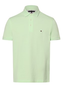 Tommy Hilfiger Męska koszulka polo Mężczyźni Bawełna miętowy jednolity ze sklepu vangraaf w kategorii T-shirty męskie - zdjęcie 169858324