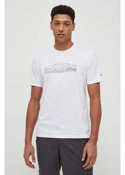 Columbia t-shirt sportowy Legend Trail Legend Trail kolor biały z nadrukiem 2036533 ze sklepu ANSWEAR.com w kategorii T-shirty męskie - zdjęcie 169858933