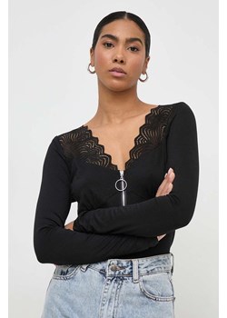 Morgan bluzka damska kolor czarny gładka ze sklepu ANSWEAR.com w kategorii Bluzki damskie - zdjęcie 169858951