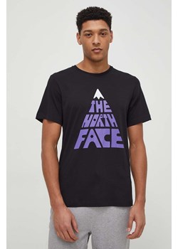 The North Face t-shirt bawełniany męski kolor czarny z nadrukiem NF0A87ENJK31 ze sklepu ANSWEAR.com w kategorii T-shirty męskie - zdjęcie 169859250