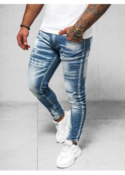 Spodnie jeansowe męskie niebieskie OZONEE O/BC1068/1 ze sklepu ozonee.pl w kategorii Jeansy męskie - zdjęcie 169860794