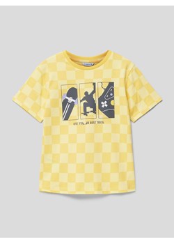 T-shirt z wzorem w kratę ze sklepu Peek&Cloppenburg  w kategorii Bluzki dziewczęce - zdjęcie 169860823