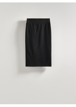 Reserved - Gładka spódnica midi - czarny ze sklepu Reserved w kategorii Spódnice - zdjęcie 169862350