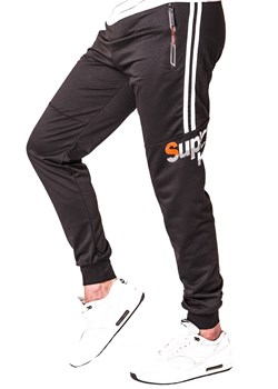 Spodnie dresowe JX5028 czarne ze sklepu Risardi w kategorii Spodnie męskie - zdjęcie 169866133