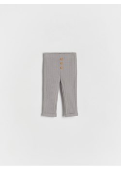 Reserved - Prążkowane legginsy - ciemnoszary ze sklepu Reserved w kategorii Legginsy niemowlęce - zdjęcie 169866491