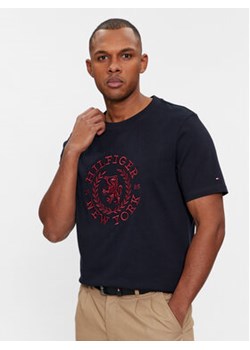 Tommy Hilfiger T-Shirt Big Icon Crest Tee MW0MW33682 Granatowy Regular Fit ze sklepu MODIVO w kategorii T-shirty męskie - zdjęcie 169870944