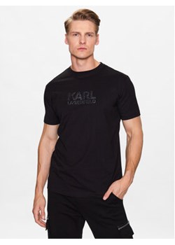KARL LAGERFELD T-Shirt 755060 532241 Czarny Regular Fit ze sklepu MODIVO w kategorii T-shirty męskie - zdjęcie 169871294