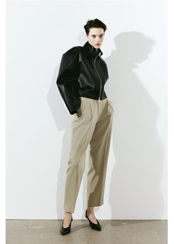 H & M - Szerokie spodnie z kantami - Beżowy ze sklepu H&M w kategorii Spodnie damskie - zdjęcie 169871902