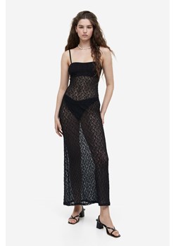 H & M - Koronkowa sukienka - Czarny ze sklepu H&M w kategorii Odzież plażowa - zdjęcie 169871912