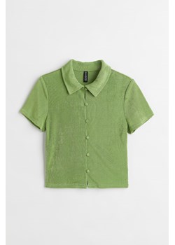H & M - Krótki top - Zielony ze sklepu H&M w kategorii Bluzki damskie - zdjęcie 169871921