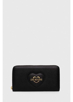 Love Moschino portfel kolor czarny ze sklepu ANSWEAR.com w kategorii Portfele damskie - zdjęcie 169872442