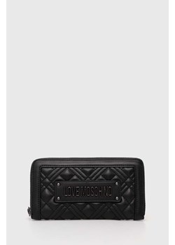Love Moschino portfel damski kolor czarny ze sklepu ANSWEAR.com w kategorii Portfele damskie - zdjęcie 169872452