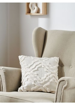 Sinsay - Poszewka na poduszkę - kremowy ze sklepu Sinsay w kategorii Poszewki na poduszki - zdjęcie 169873071