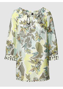 Długa bluzka koszulowa z wzorem na całej powierzchni ze sklepu Peek&Cloppenburg  w kategorii Bluzki damskie - zdjęcie 169873730