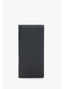 Estro: Duży czarny portfel męski ze skóry naturalnej ze sklepu Estro w kategorii Portfele męskie - zdjęcie 169874012