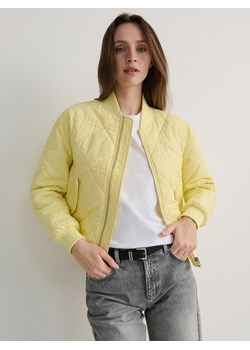 Reserved - Pikowana kurtka z bawełny - jasnożółty ze sklepu Reserved w kategorii Kurtki damskie - zdjęcie 169878773