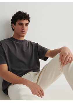 Reserved - T-shirt boxy - ciemnoszary ze sklepu Reserved w kategorii T-shirty męskie - zdjęcie 169878982