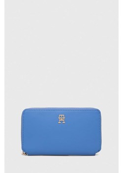 Tommy Hilfiger portfel damski kolor niebieski ze sklepu ANSWEAR.com w kategorii Portfele damskie - zdjęcie 169879952