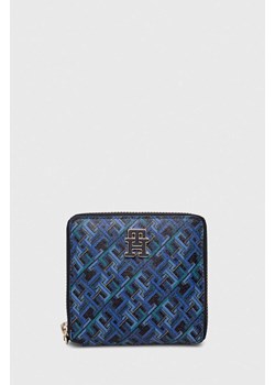 Tommy Hilfiger portfel skórzany damski kolor niebieski ze sklepu ANSWEAR.com w kategorii Portfele damskie - zdjęcie 169879972