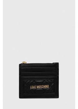 Love Moschino portfel damski kolor czarny ze sklepu ANSWEAR.com w kategorii Portfele damskie - zdjęcie 169880010