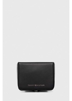 Tommy Hilfiger portfel skórzany męski kolor czarny ze sklepu ANSWEAR.com w kategorii Portfele męskie - zdjęcie 169880014