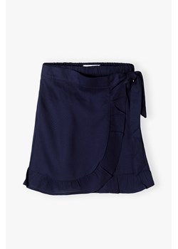 Granatowa spódniczka dziewczęca z falbanką ze sklepu 5.10.15 w kategorii Spódnice dziewczęce - zdjęcie 169880342
