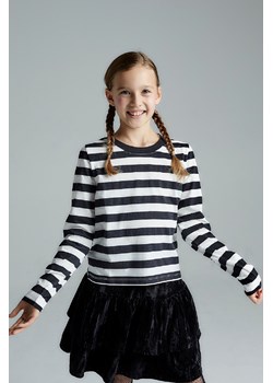 Bawełniana bluzka dziewczęca w paski - top ze sklepu 5.10.15 w kategorii Bluzki dziewczęce - zdjęcie 169880354