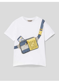 T-shirt z przegródką zapinaną na zamek błyskawiczny ze sklepu Peek&Cloppenburg  w kategorii T-shirty chłopięce - zdjęcie 169882201