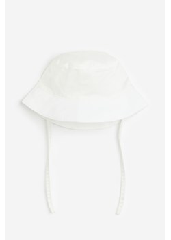 H & M - Bawełniany kapelusz wędkarski - Biały ze sklepu H&M w kategorii Czapki dziecięce - zdjęcie 169882643