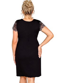Koszula nocna damska z koronką plus size Emma, Kolor czarny, Rozmiar 4XL, Donna ze sklepu Intymna w kategorii Koszule nocne - zdjęcie 169882752