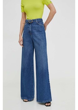 Twinset jeansy damskie kolor niebieski ze sklepu ANSWEAR.com w kategorii Jeansy damskie - zdjęcie 169887400