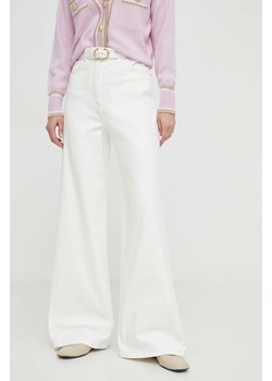 Twinset jeansy damskie kolor beżowy ze sklepu ANSWEAR.com w kategorii Jeansy damskie - zdjęcie 169887404