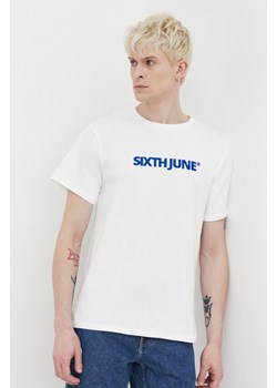 Sixth June t-shirt bawełniany męski kolor biały z aplikacją ze sklepu ANSWEAR.com w kategorii T-shirty męskie - zdjęcie 169887581
