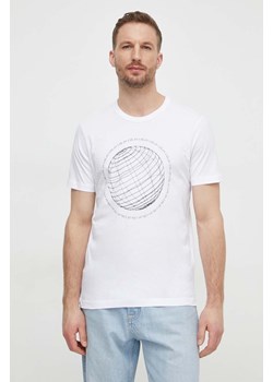 Liu Jo t-shirt bawełniany męski kolor biały z nadrukiem ze sklepu ANSWEAR.com w kategorii T-shirty męskie - zdjęcie 169887602