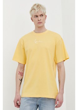 Karl Kani t-shirt bawełniany męski kolor żółty ze sklepu ANSWEAR.com w kategorii T-shirty męskie - zdjęcie 169887632