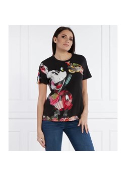 Desigual T-shirt DESIGUAL X MICKEY MOUSE | Regular Fit ze sklepu Gomez Fashion Store w kategorii Bluzki damskie - zdjęcie 169890294