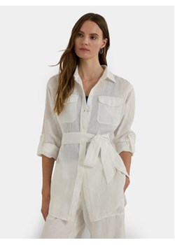Lauren Ralph Lauren Koszula 200786629001 Biały Relaxed Fit ze sklepu MODIVO w kategorii Koszule damskie - zdjęcie 169895381