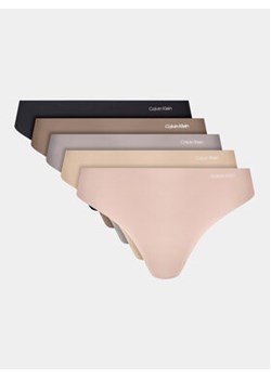 Calvin Klein Underwear Komplet 5 par stringów 000QD3556E Kolorowy ze sklepu MODIVO w kategorii Majtki damskie - zdjęcie 169895382