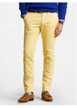 Polo Ralph Lauren Chinosy 710704176032 Żółty Slim Fit ze sklepu MODIVO w kategorii Spodnie męskie - zdjęcie 169895593