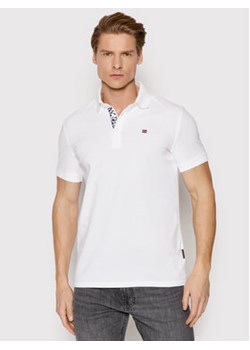 Napapijri Polo Eolanos 3 NP0A4GB3 Biały Regular Fit ze sklepu MODIVO w kategorii T-shirty męskie - zdjęcie 169895782