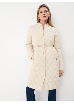 Mohito - Pikowany kremowy płaszcz - kremowy ze sklepu Mohito w kategorii Płaszcze damskie - zdjęcie 169903552