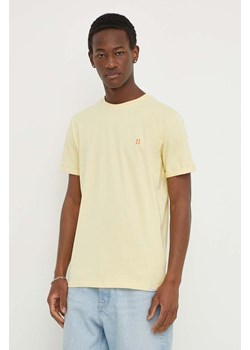 Les Deux t-shirt bawełniany kolor żółty gładki ze sklepu ANSWEAR.com w kategorii T-shirty męskie - zdjęcie 169903820