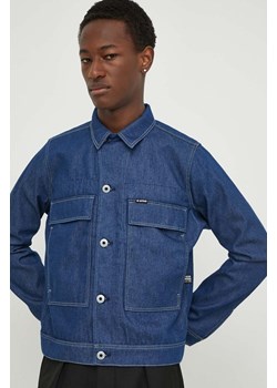 G-Star Raw kurtka jeansowa męska kolor niebieski przejściowa ze sklepu ANSWEAR.com w kategorii Kurtki męskie - zdjęcie 169904160