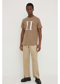 Les Deux t-shirt bawełniany męski kolor beżowy z nadrukiem ze sklepu ANSWEAR.com w kategorii T-shirty męskie - zdjęcie 169904361